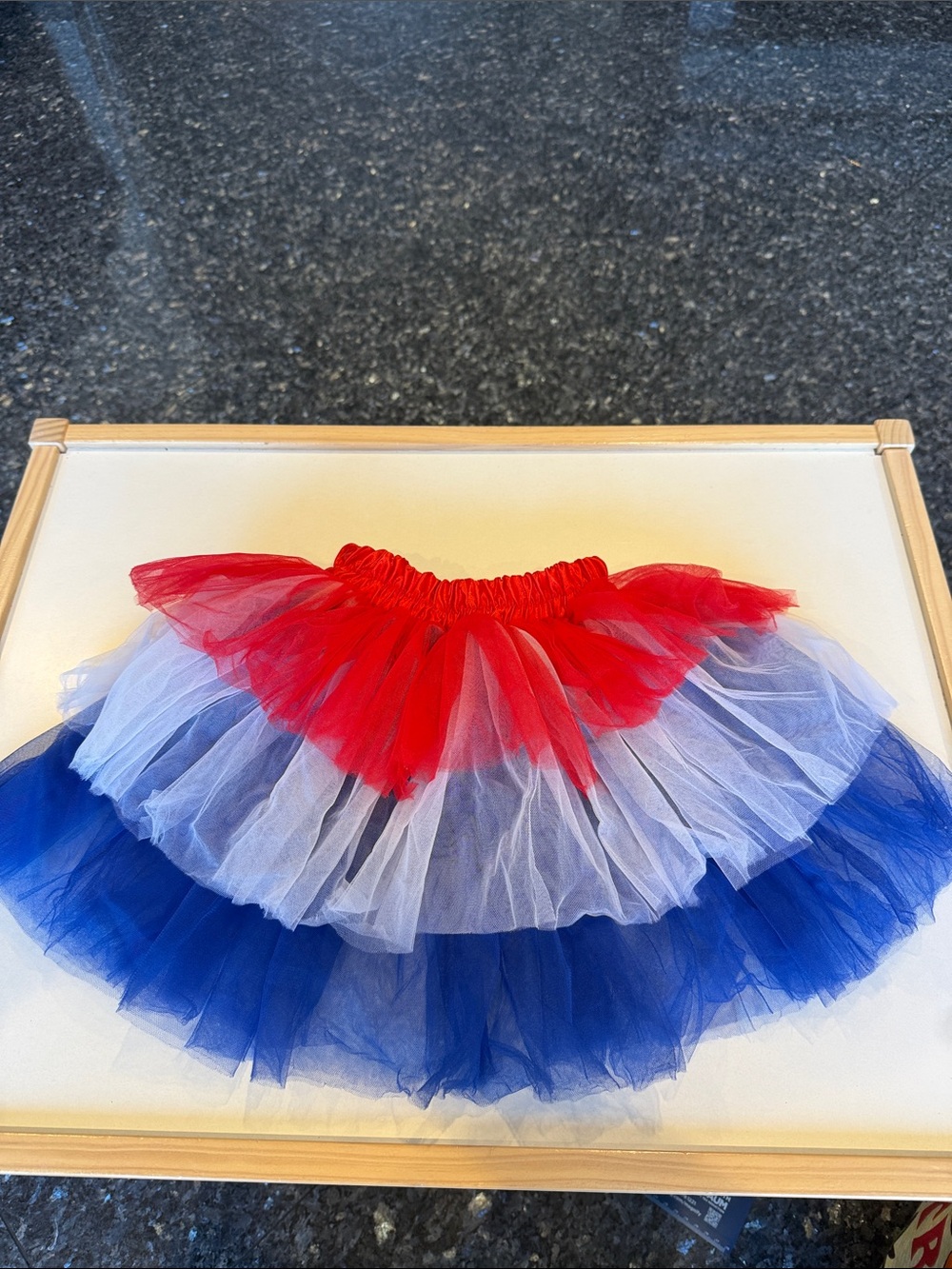 Girls Red White and Blue Tulle Skirt - Brand Unspecified